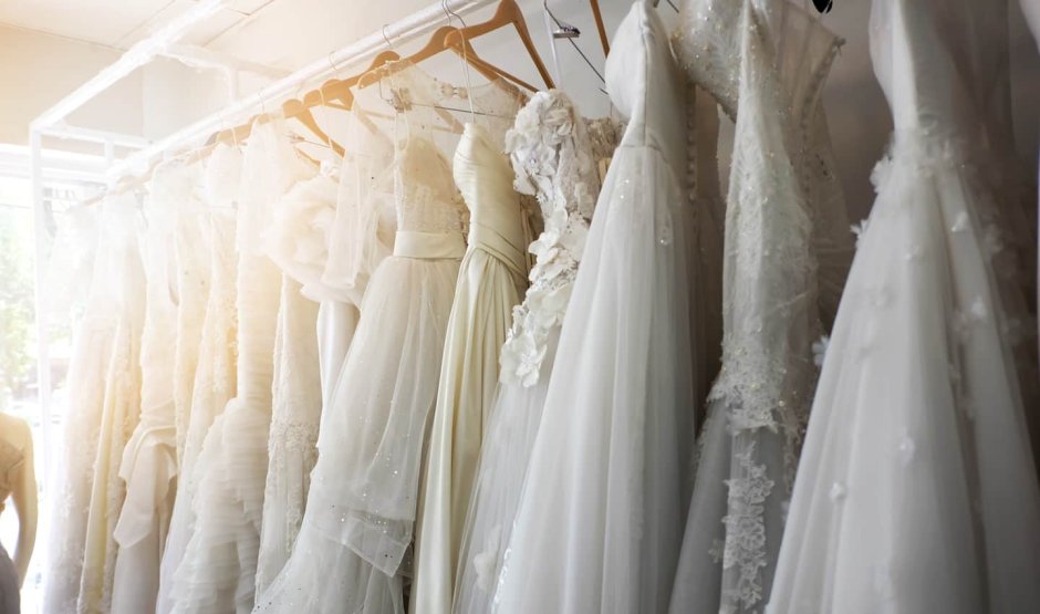 Платье свадебное облака собранное
