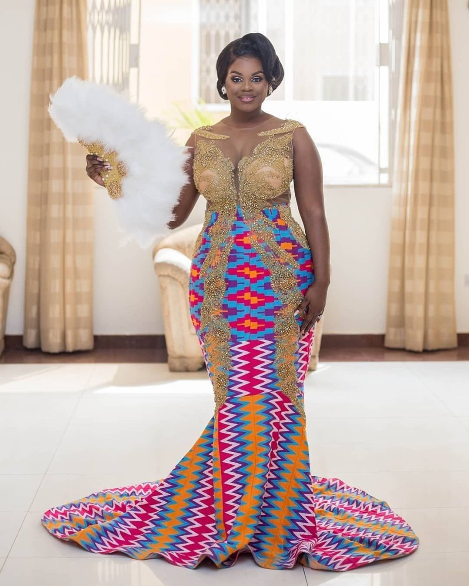 Оригинальное свадебное платье в стиле Африка