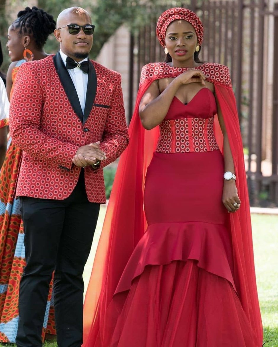 Африканская пара свадьба
