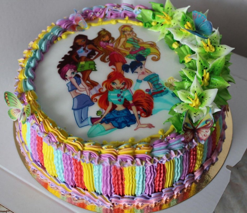 Торт Винкс на день рождения 6 лет девочке