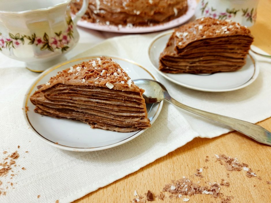 Блинный шоколадный торт рецепт с фото пошагово