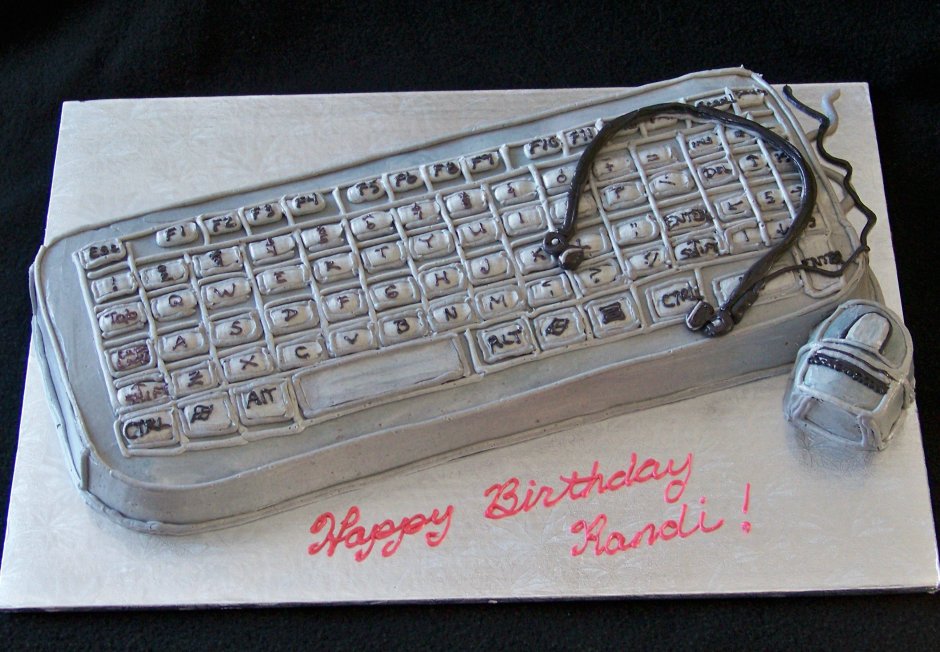 Торт компьютерная клавиатура