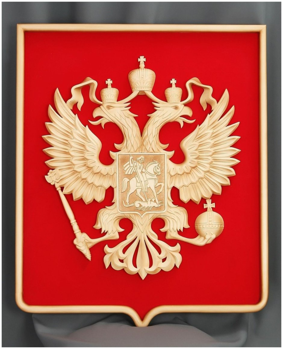Герб России на щите