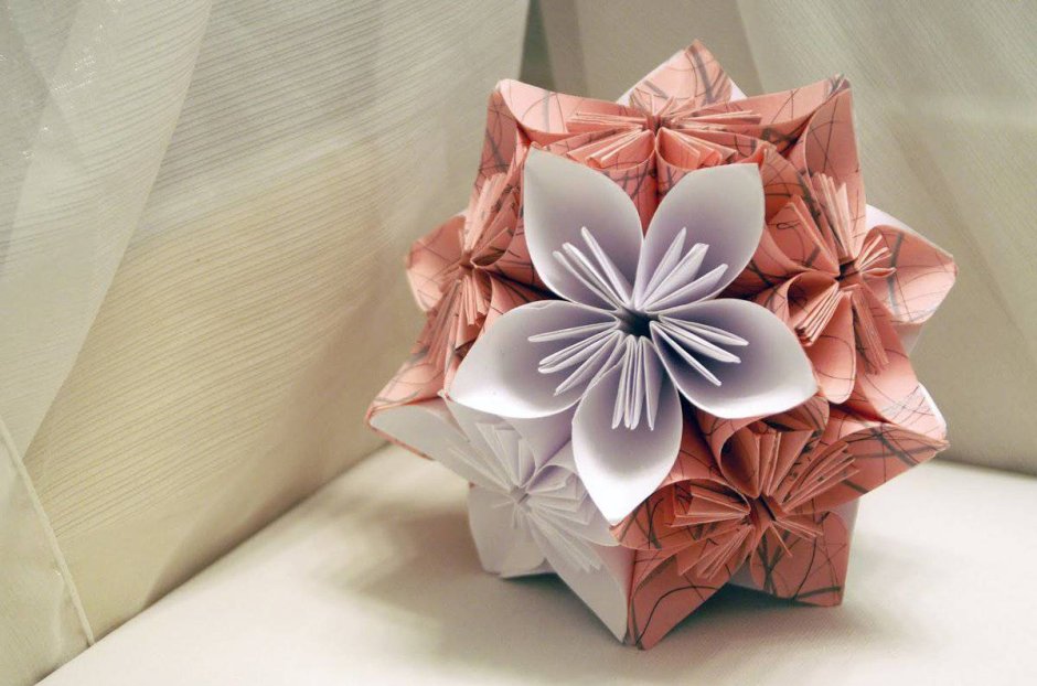 Шар Kusudama оригами