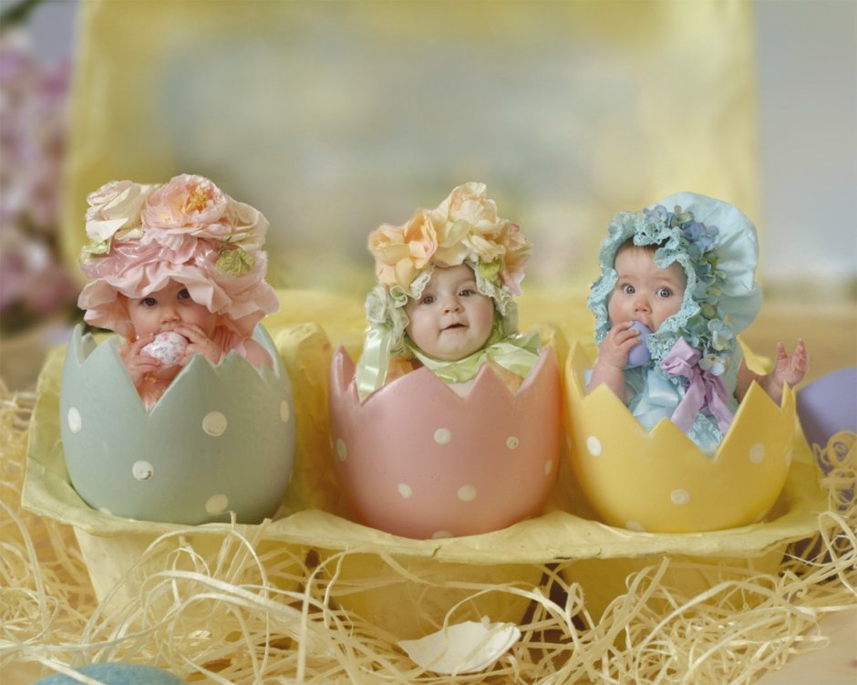 Веселые яйца на Пасху
