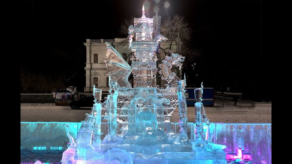 Ледяные скульптуры во Владимире