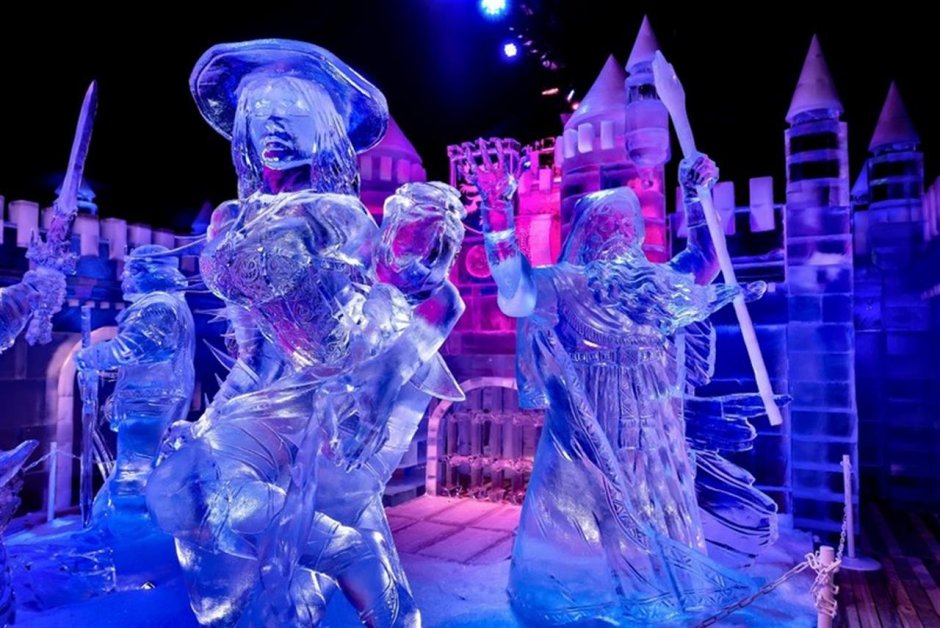 Выставка ледяных скульптур в Москве 2020