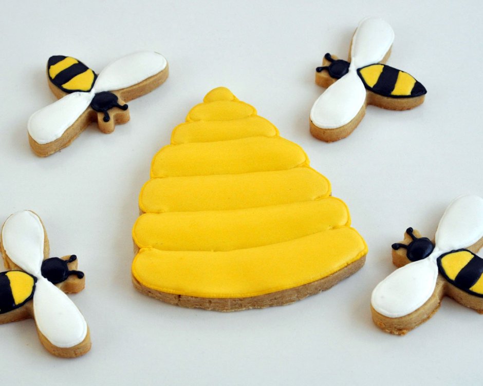 Печенье с пчелами