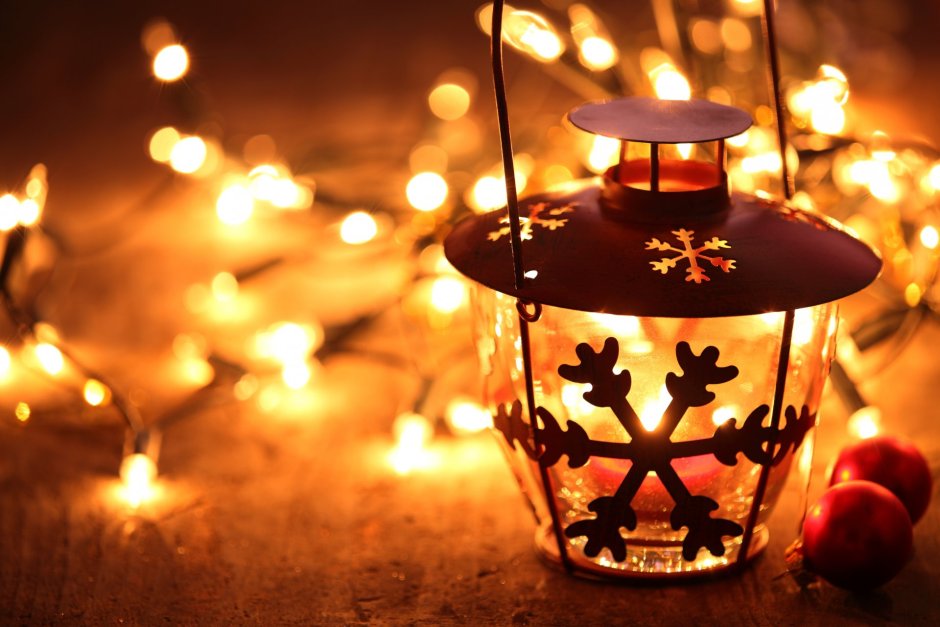 Декор Рождественского фонаря