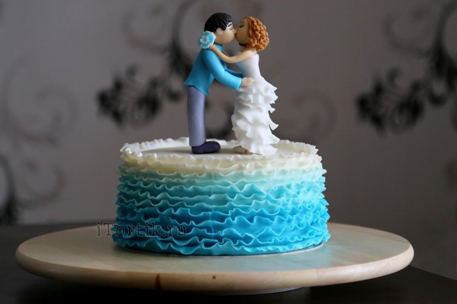 Свадебный торт кусочками