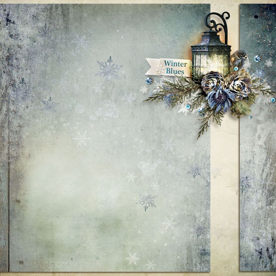 Новогодняя открытка с елкой Скрапбукинг