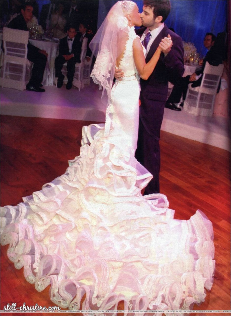 Свадебное платье Кристины Агилеры