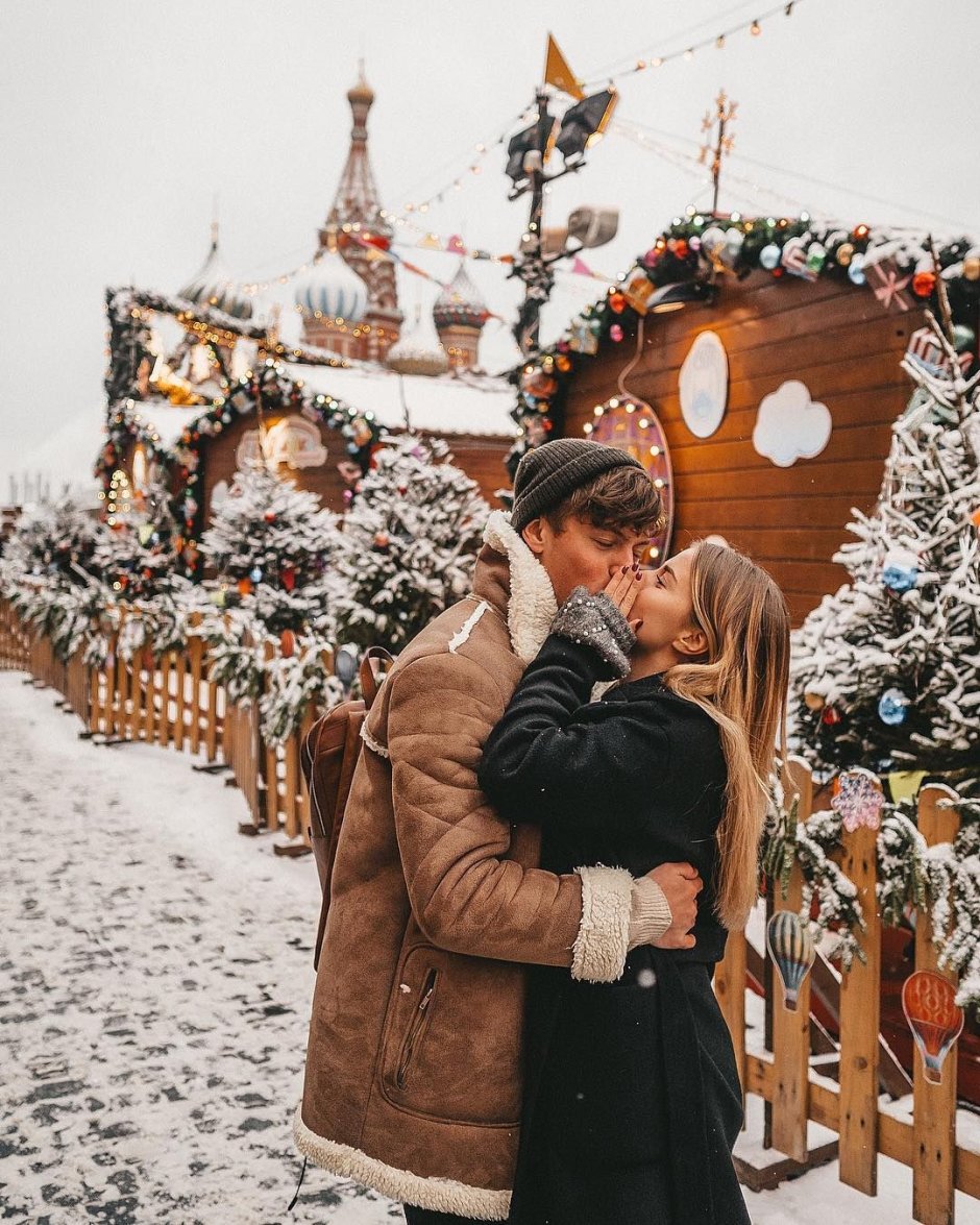 Зимняя романтическая фотосессия