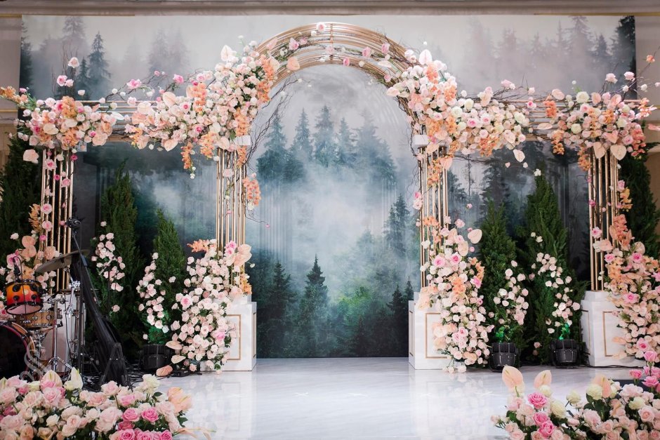 Свадебная Цветочная арка для фотостудии
