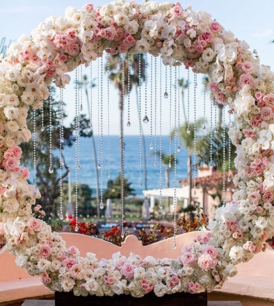 Круглая Свадебная Цветочная арка