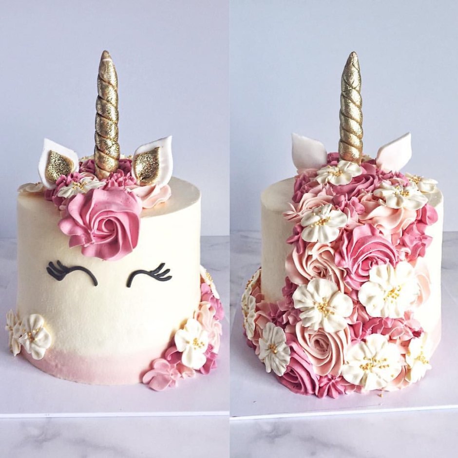 Расписной торт девушке на день рождения
