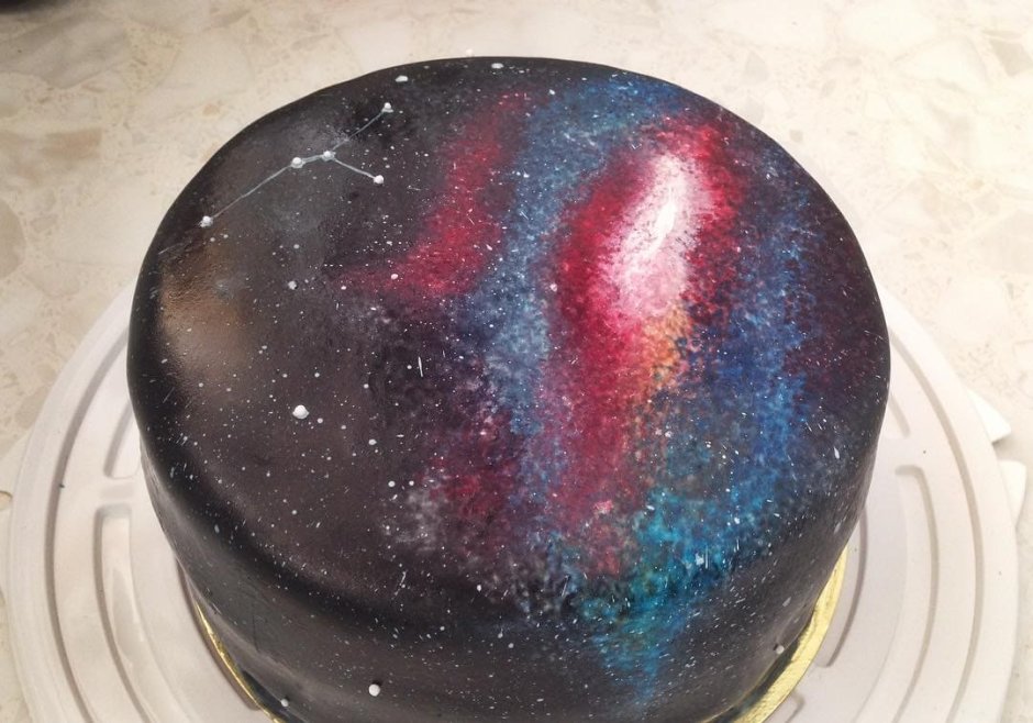 Торт покрытие глянец космос