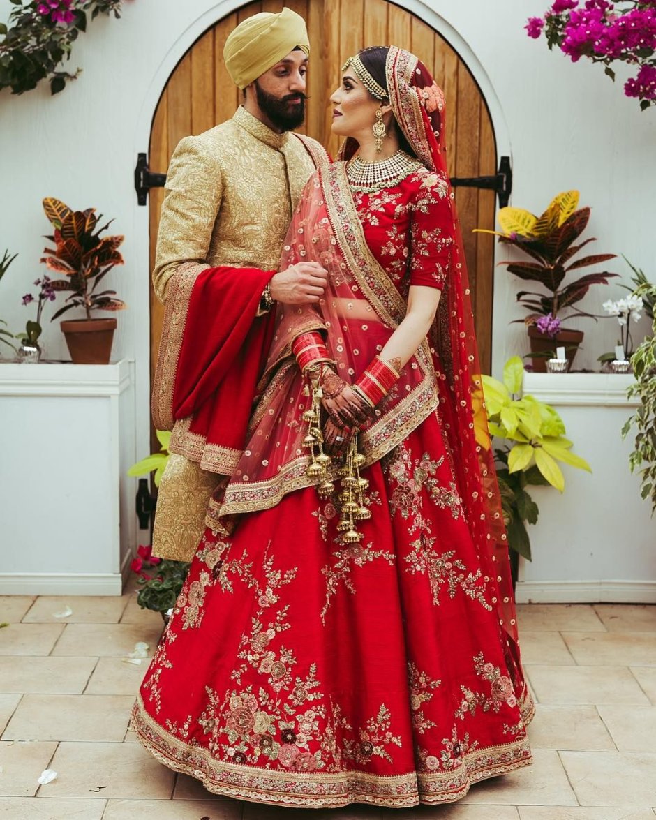Дорогие индийские Свадебные платья