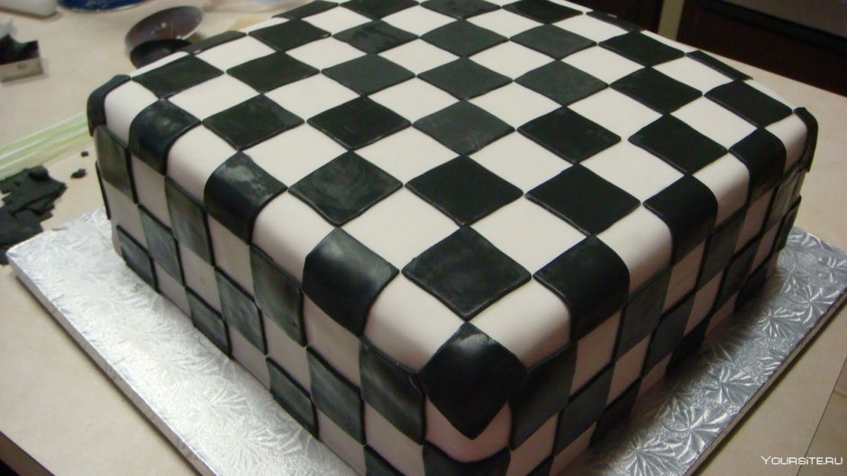 Торт шахматная клетка Англия