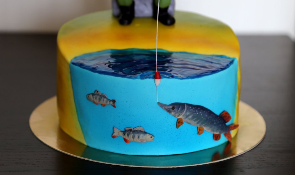Торт для рыбака