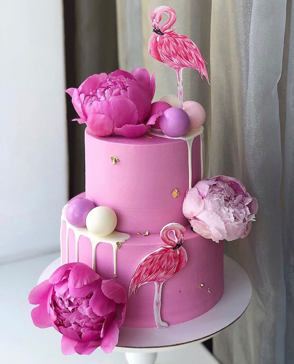 Тортики красивые розовые