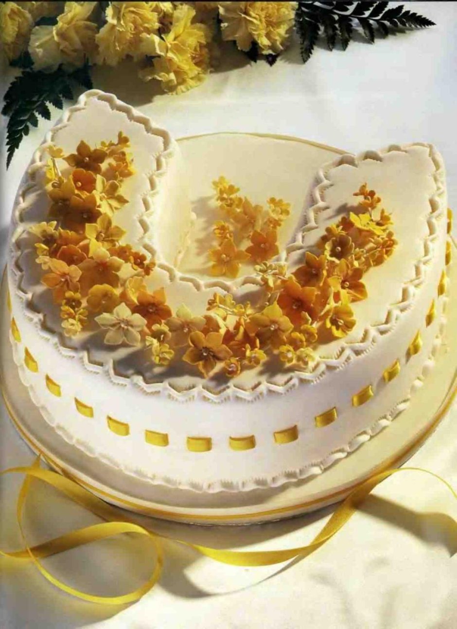 Торт на янтарную свадьбу