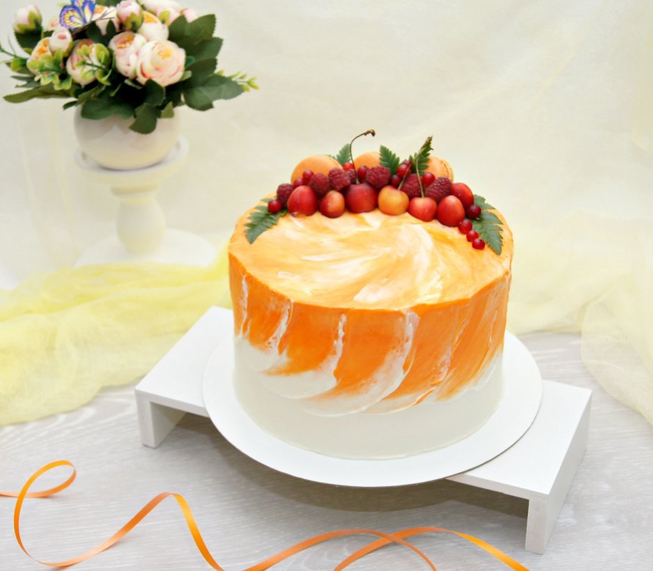 Торт «морковный» с апельсиновым джемом