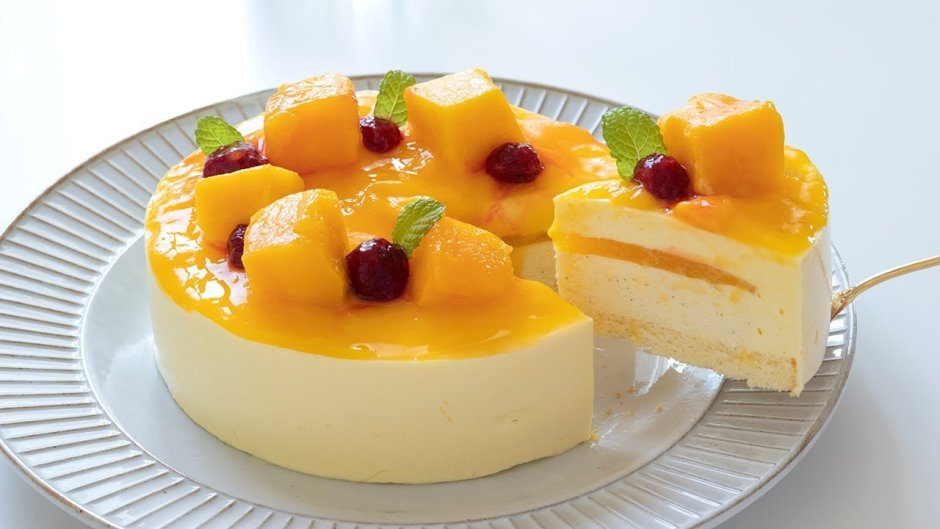 Десерт манго-маракуйя-чиа