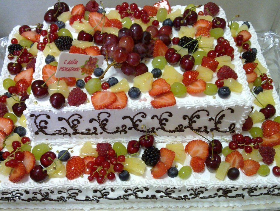Поздравления с днём рождения торт