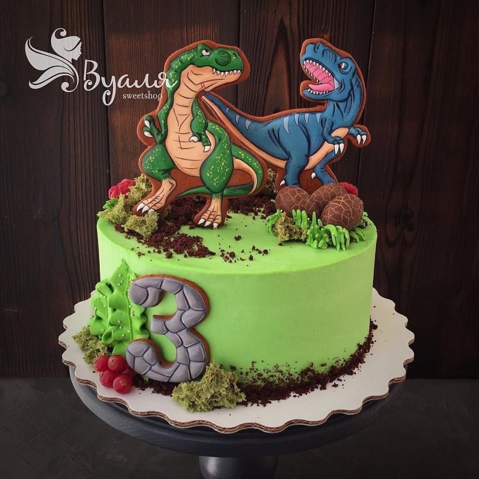 Пряники для торта "динозавры"