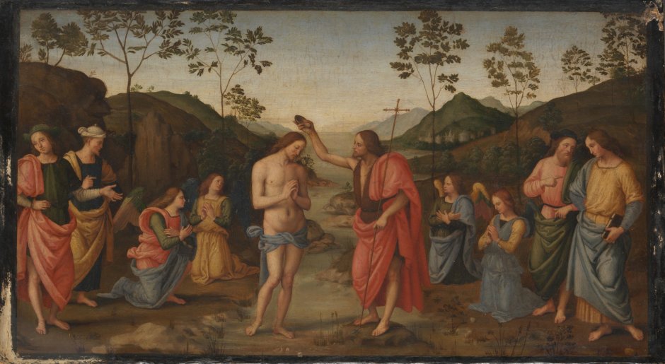Перуджино крещение Христа