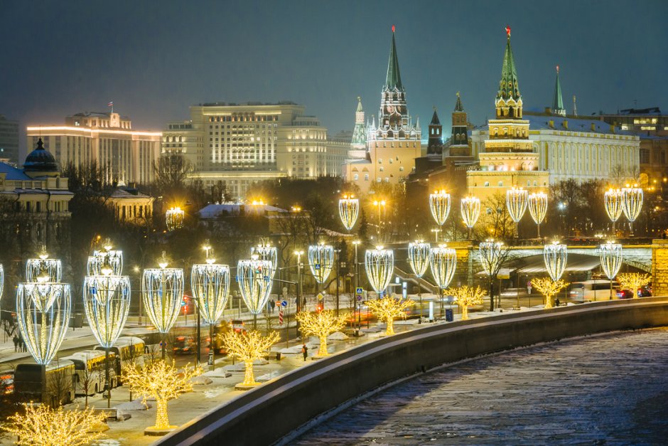 Новогодняя Москва 2020 Воробьевы горы
