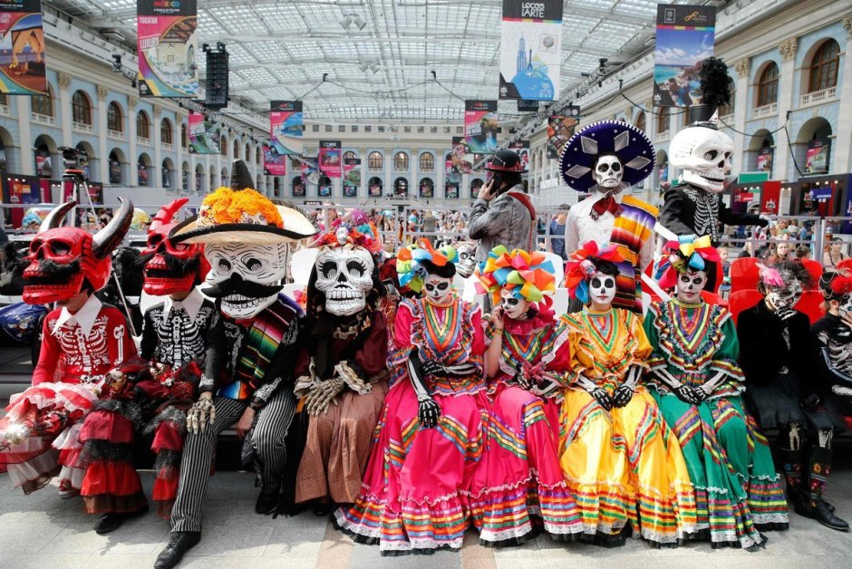 Мехико день мертвых карнавал