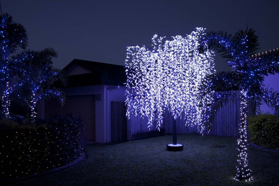 Светодиодная подсветка деревьев
