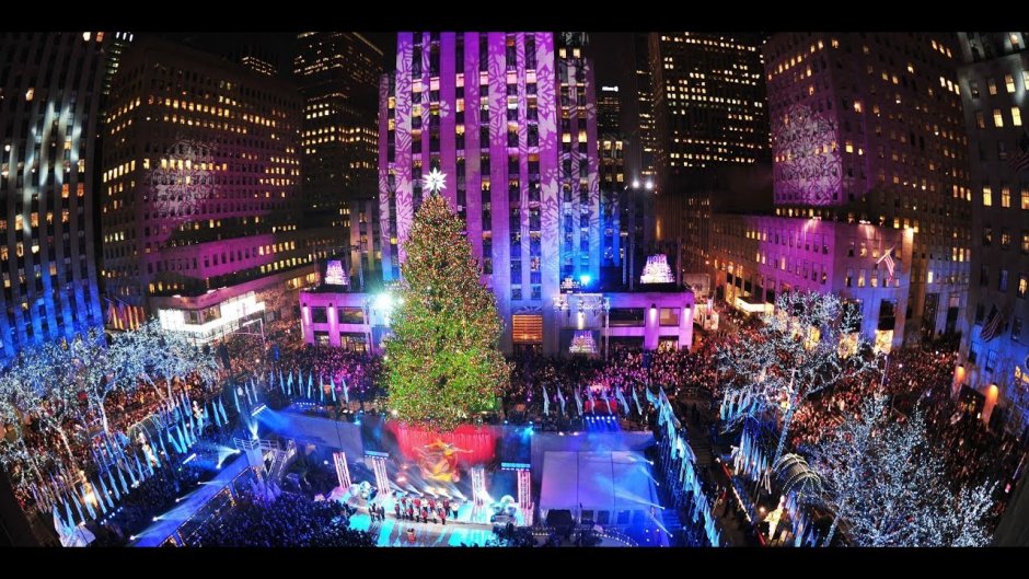 Рождественская елка Таймс-сквер в Нью-Йорке