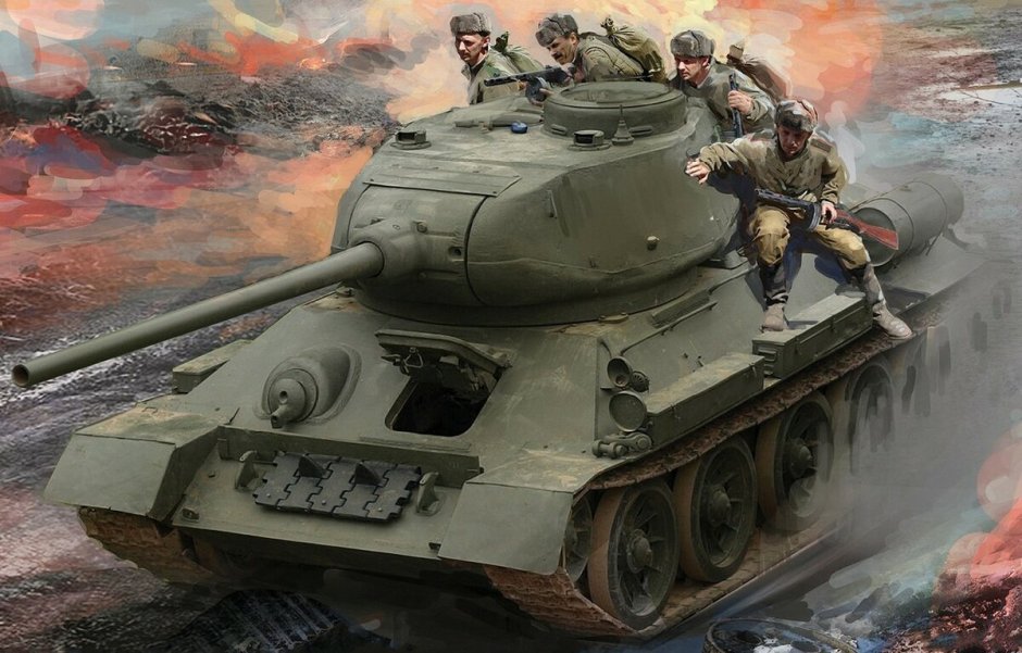 Советские плакаты с танками