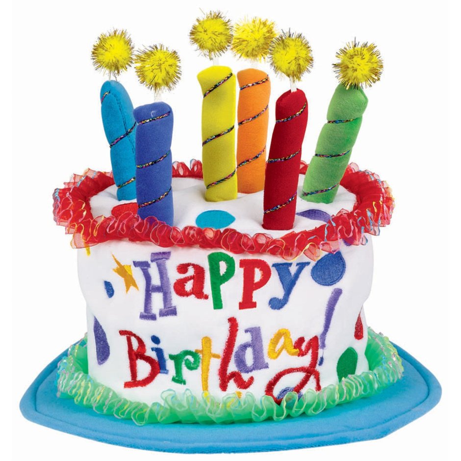 Открытка с днём рождения тортик
