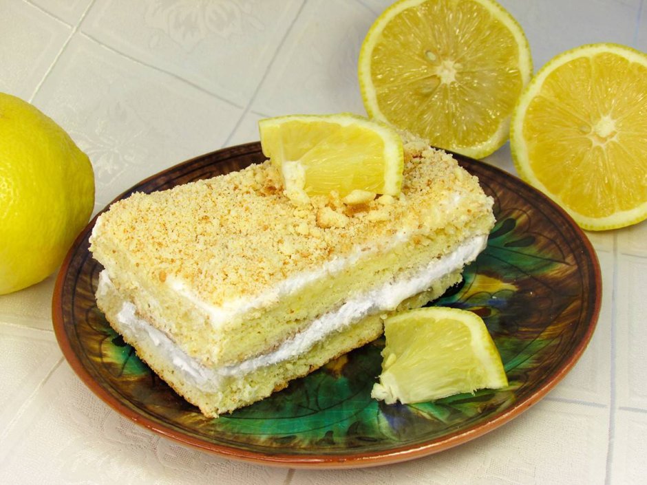 Лимонный тарт украшение