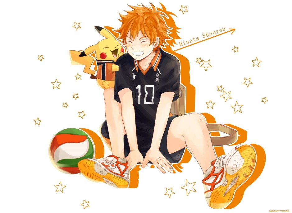 Хината Шое волейбол Hinata Shoyo Haikyu