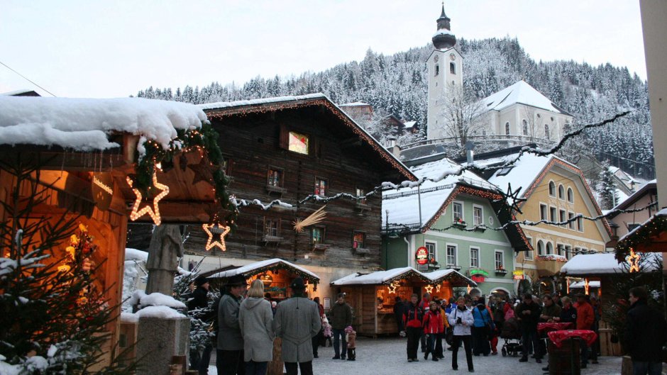 Зальцбург Альпы декабрь
