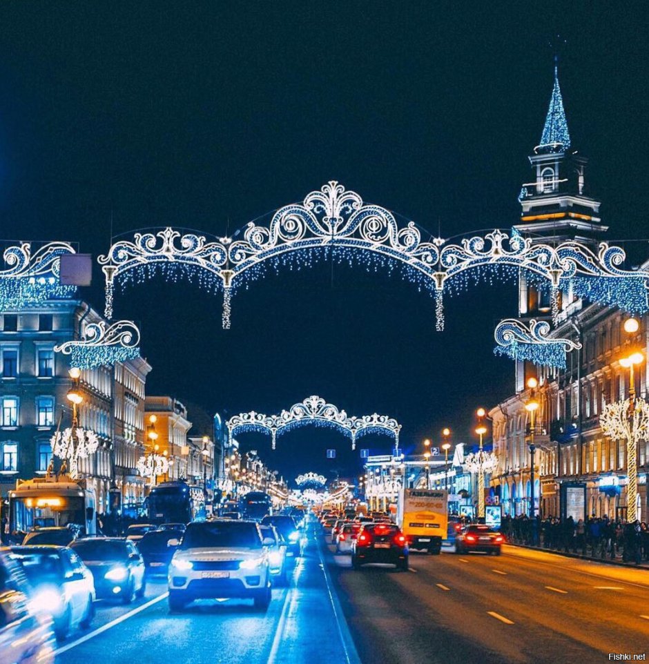Невский проспект Санкт-Петербург зима