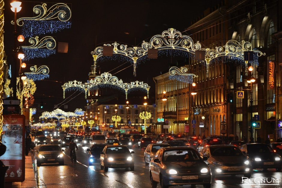 Невский проспект Санкт-Петербург зимой