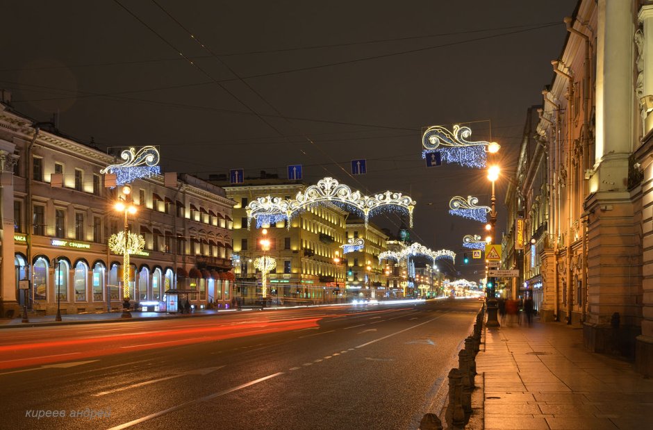 Новогодняя иллюминация Невского проспекта