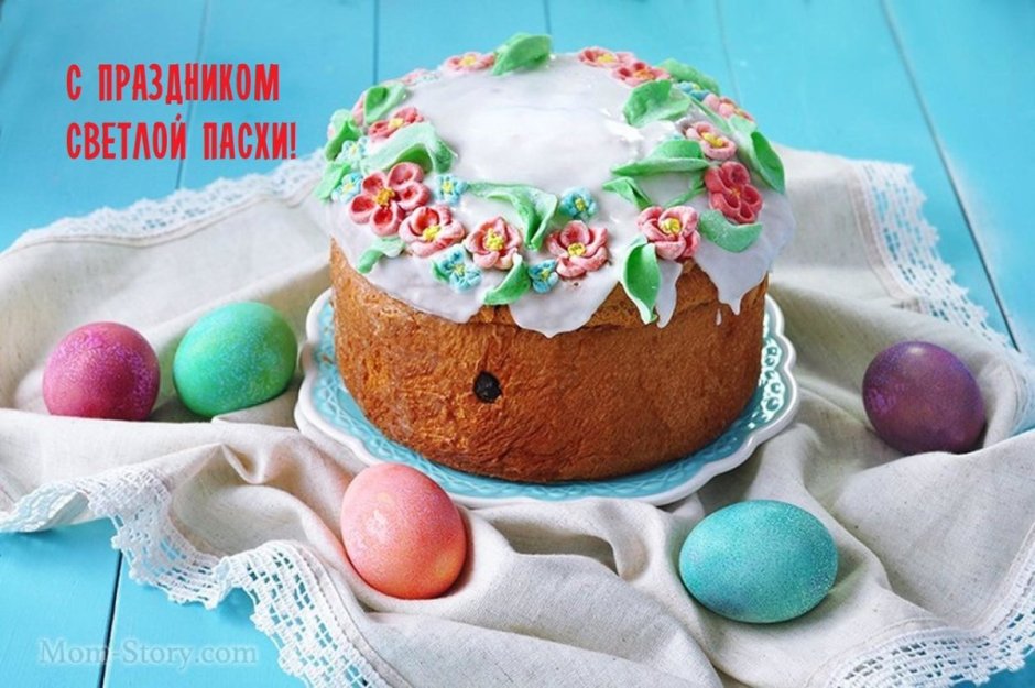 Пасхальный кулич декор