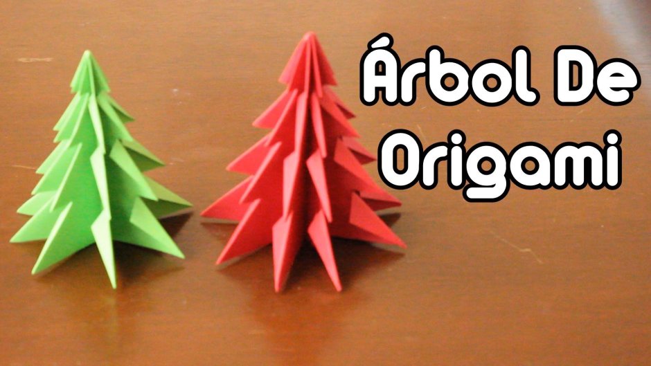 Tree Christmas Fairy Origami поэтапка