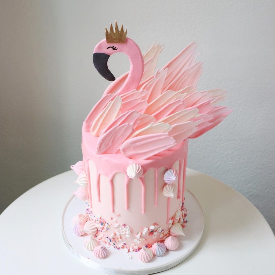 Торт с Фламинго сбоку