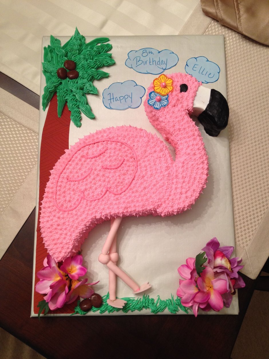 Фламинго торт черный