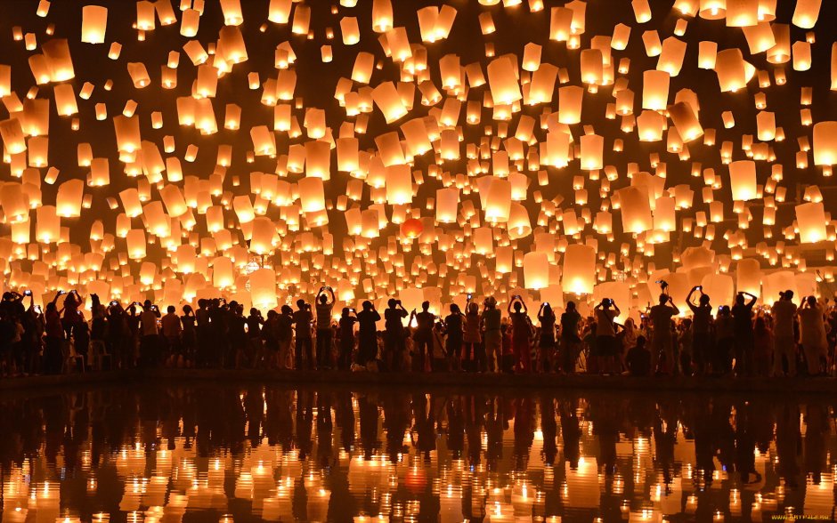 Yi Peng Lantern Festival (фестиваль фонариков) в Таиланде