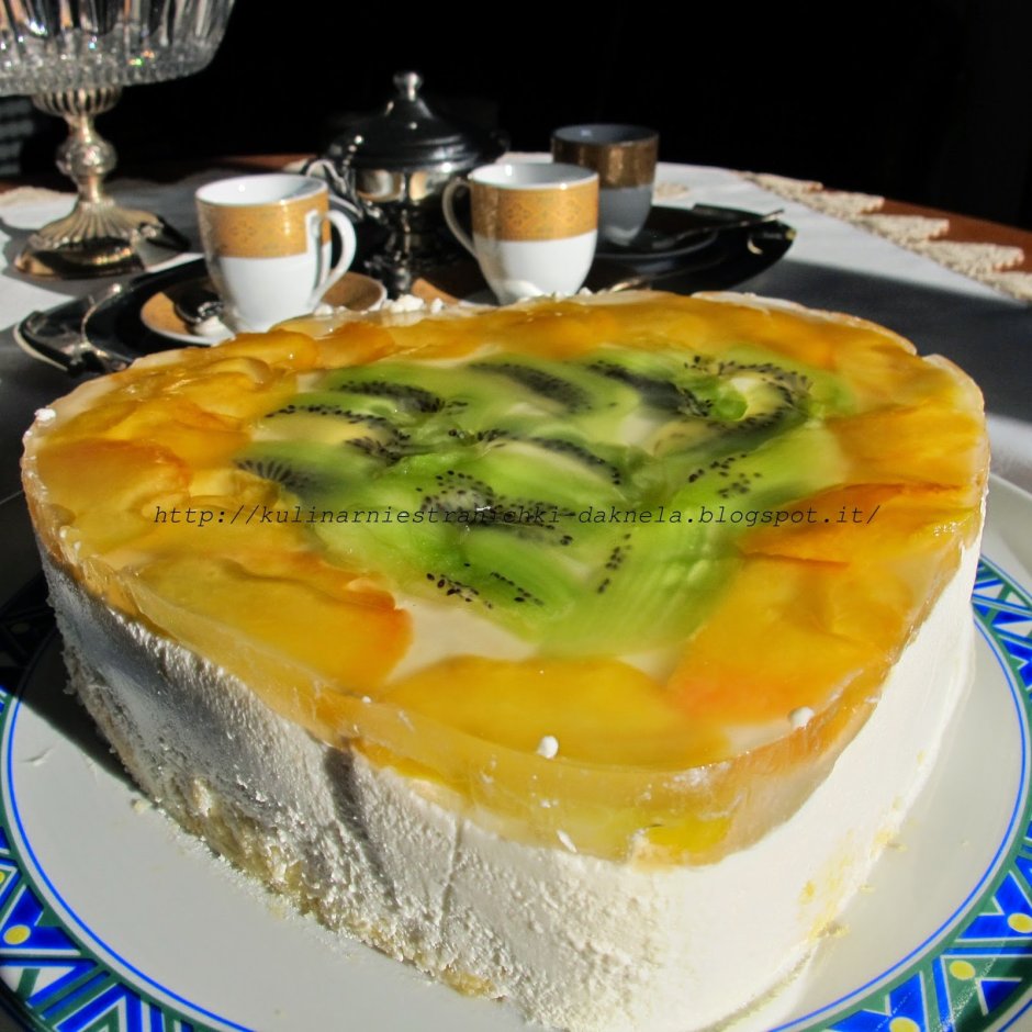 Йогуртовый торт с персиками Ольга Шобутинская
