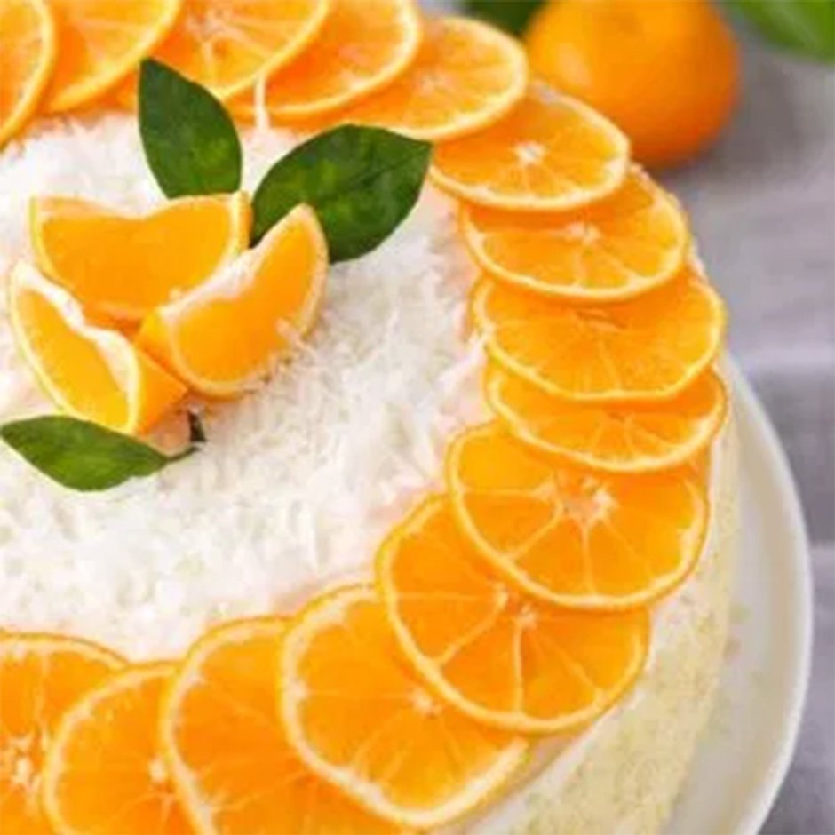 Торт «Анастасия» (мандарин+маракуйя+лимон)